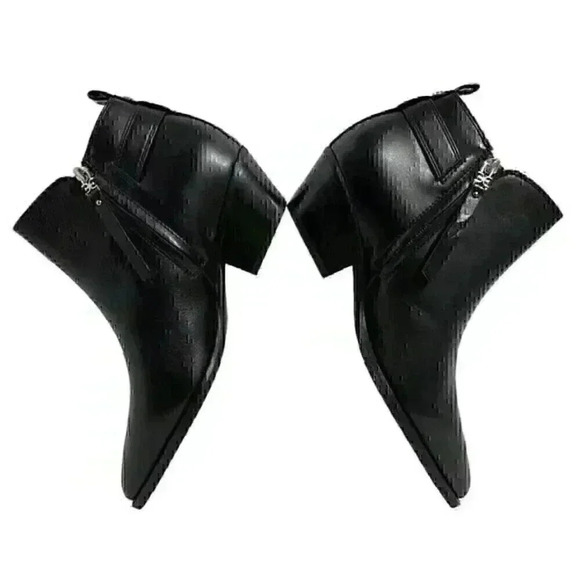 Sam Edelman Neena Black Leather Ankle Booties Sz 8M NWB - Picture 6 of 13